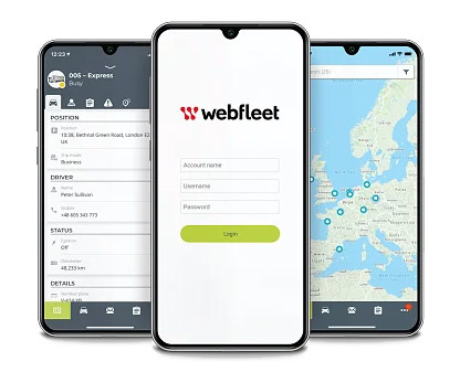 WEBFLEET Mobile Software auf Smartphones